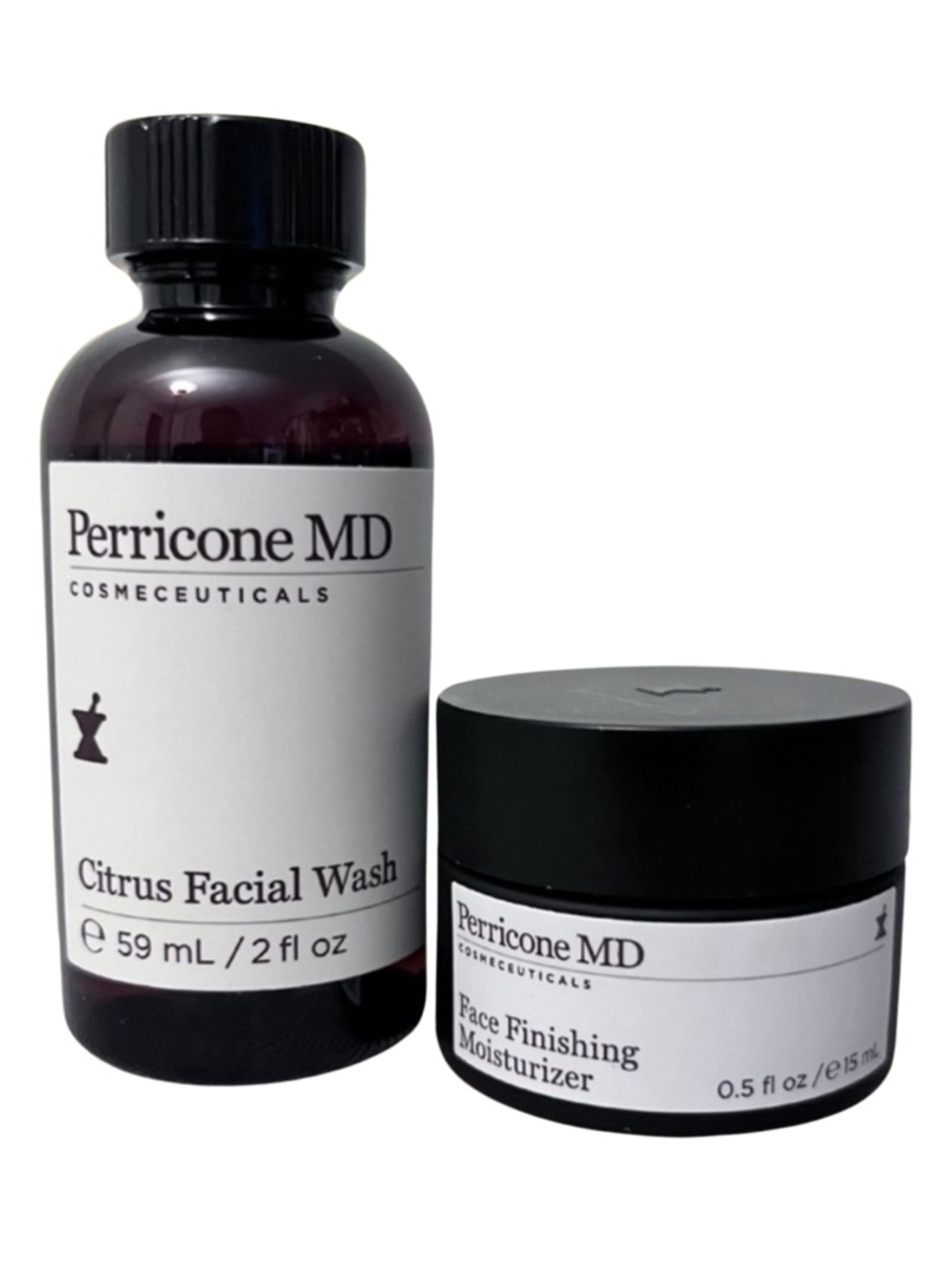 Perricone MD Citrus Facial Wash + Face Finishing Moisturizer Set Luxury Skincare - Picture 1 of 1